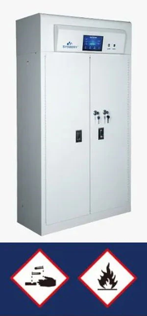 Air-purifying ductless safety cabinet