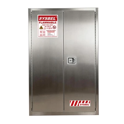 کابینت نگهداری مایعات قابل اشتعال استیل 45 گال|WA810450Gy|SYSBEL